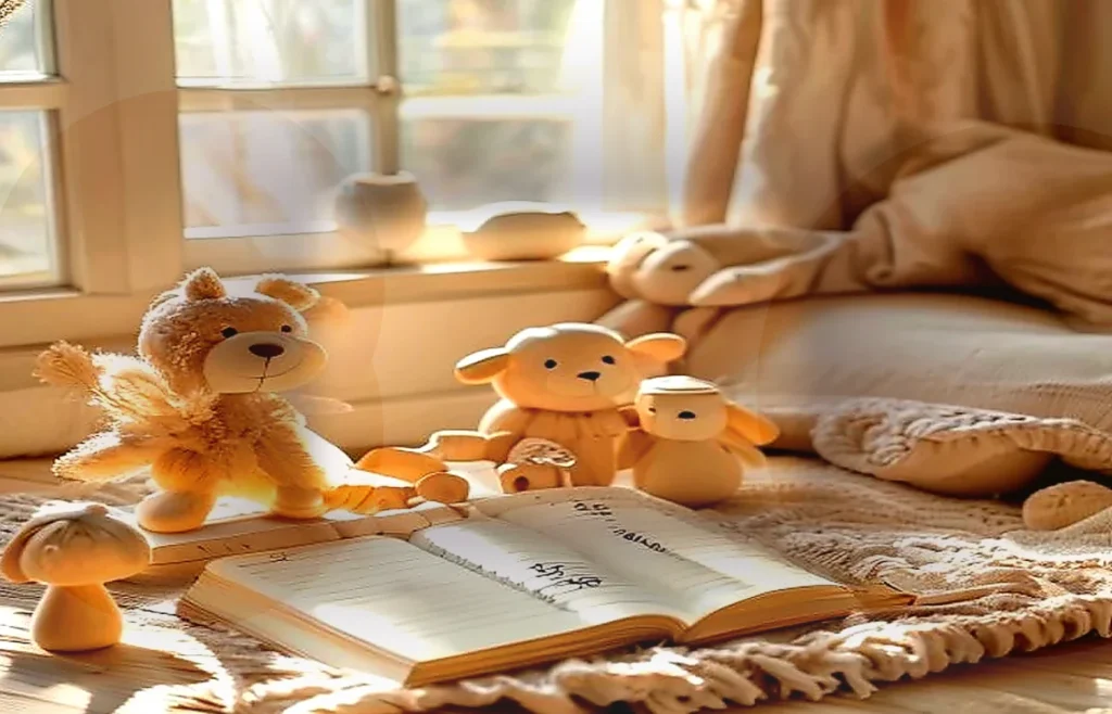 صورة تحريرية جذابة لمقال نظام بيت هادئ مع الأطفال: ترتيب يومك دون شعور دائم بالتقصير